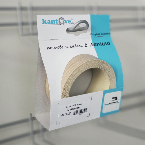 42mm pre-glued Melamine edge band  ML 3025 Light Sonoma 5m | kantove.bg